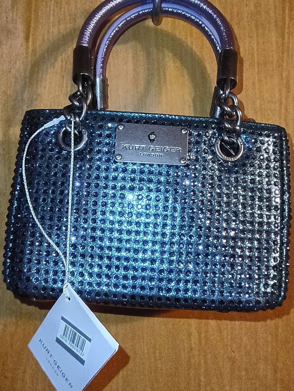 NWT Kurt Geiger London Fabric SQ Mini Brixton Crossbody $228 Retail - Picture 7 of 14